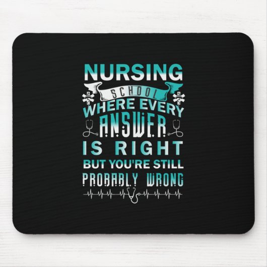 Geschenk für Krankenschwester | Krankenschule, in Mousepad (Vorne)