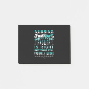 Geschenk für Krankenschwester Krankenschule, in Post-it Klebezettel