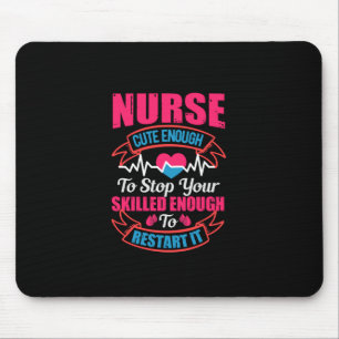 Geschenk für Krankenschwester Krankenschwester N Mousepad