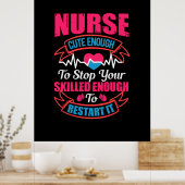 Geschenk für Krankenschwester | Krankenschwester N Poster (Küche)