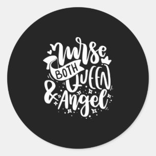 Geschenk für Krankenschwester   Krankenschwester s Runder Aufkleber