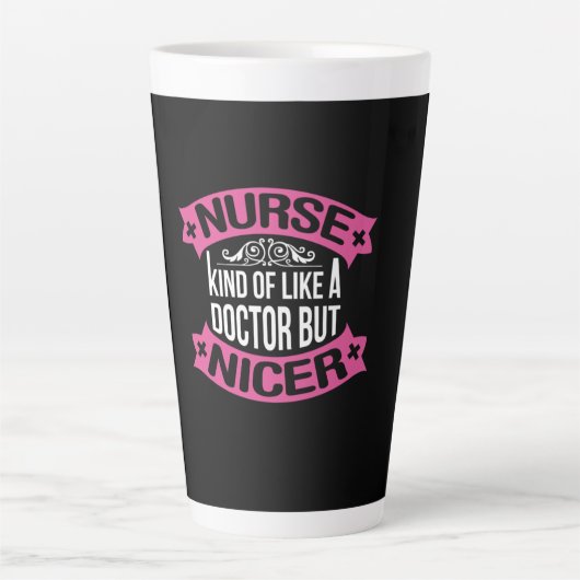 Geschenk für Krankenschwester | Krankenschwester w Milchtasse (Vorderseite)
