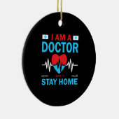 Geschenk für Krankenschwester | Krankenversicherun Keramik Ornament (Rechts)