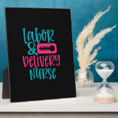 Geschenk für Krankenschwester | Labour Belivery Nu Fotoplatte (Seite)