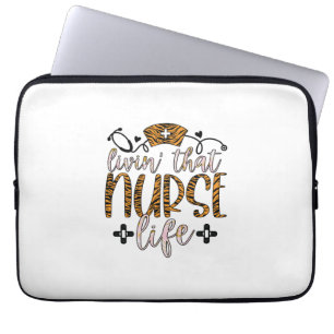 Geschenk für Krankenschwester Leben in diesem Kr Laptopschutzhülle