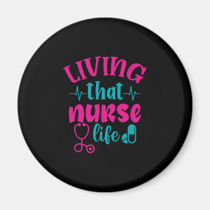 Geschenk für Krankenschwester Leben in diesem Kr Magnet