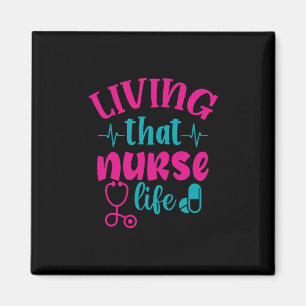 Geschenk für Krankenschwester Leben in diesem Kr Magnet