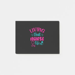 Geschenk für Krankenschwester   Leben in diesem Kr Post-it Klebezettel