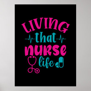 Geschenk für Krankenschwester Leben in diesem Kr Poster