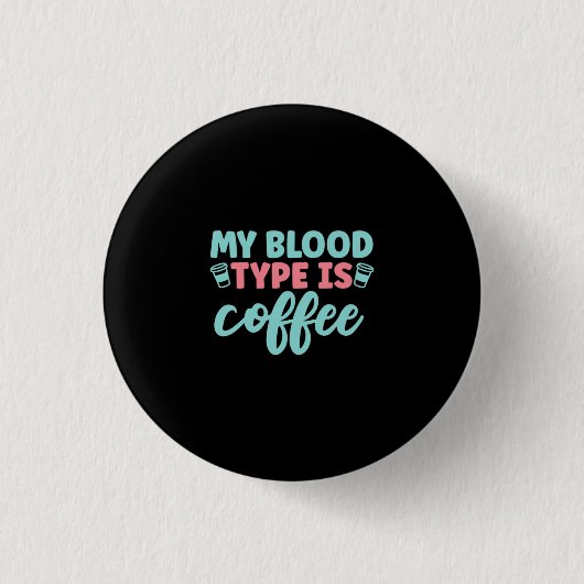 Geschenk für Krankenschwester | Mein Bluttyp ist K Button (Vorderseite)