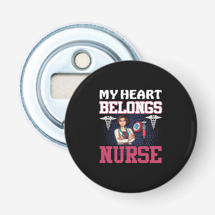 Geschenk für Krankenschwester Mein Herz gehört d Flaschenöffner