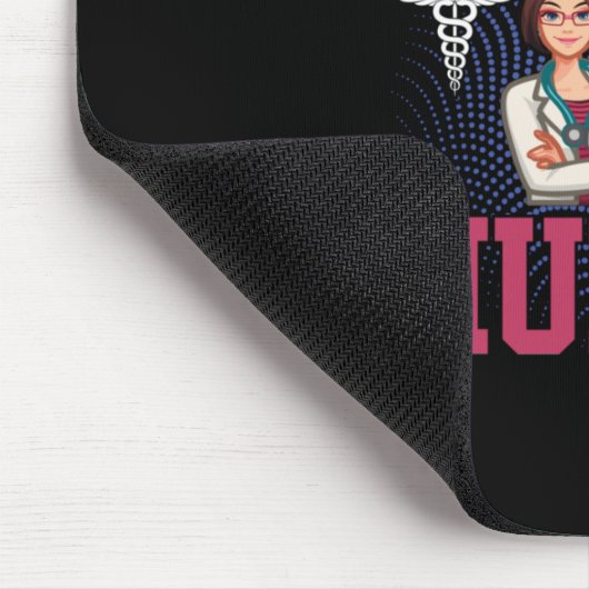 Geschenk für Krankenschwester | Mein Herz gehört d Mousepad (Ecke)