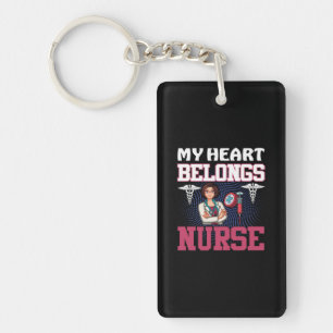 Geschenk für Krankenschwester   Mein Herz gehört d Schlüsselanhänger