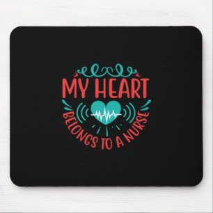 Geschenk für Krankenschwester   Mein Herz gehört e Mousepad