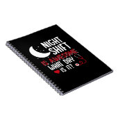 Geschenk für Krankenschwester | Nachtverschiebung  Notizblock (Rechte Seite)