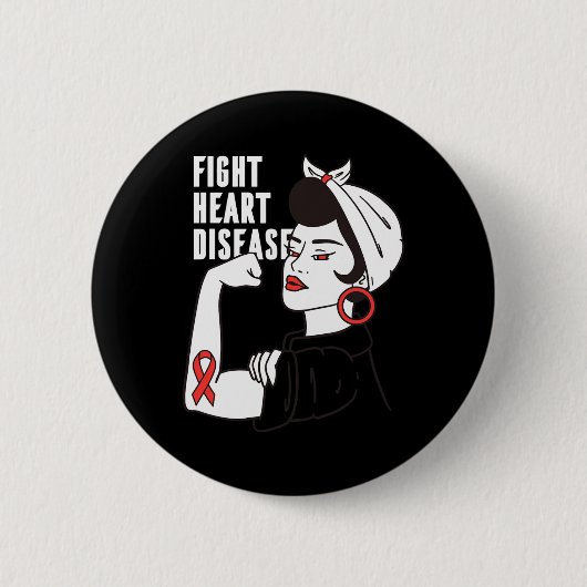 Geschenk für Krankenschwester oder Arzt - Herzkran Button (Vorderseite)
