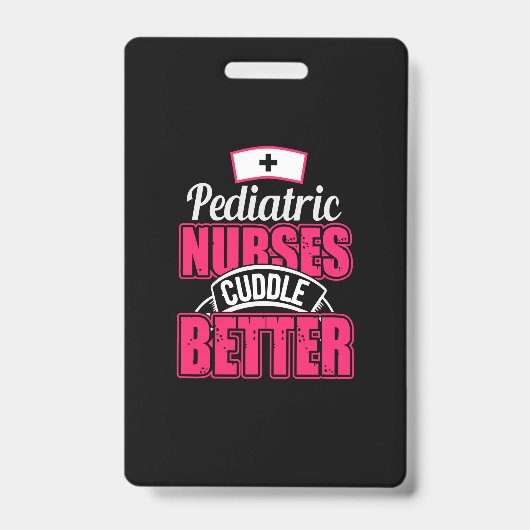Geschenk für Krankenschwester | Pädiatrische Krank Ausweis (Front)