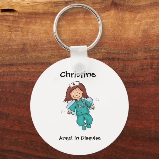 Geschenk für Krankenschwester - Persönliche Behand Schlüsselanhänger (Vorderseite)