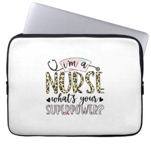 Geschenk für Krankenschwester Proud Super Nurse Laptopschutzhülle