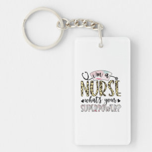Geschenk für Krankenschwester Proud Super Nurse Schlüsselanhänger