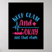 Geschenk für Krankenschwester | Ruhe Behalten und Poster (Vorne)