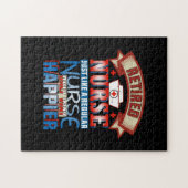 Geschenk für Krankenschwester | Ruheständlerin wie Puzzle (Horizontal)