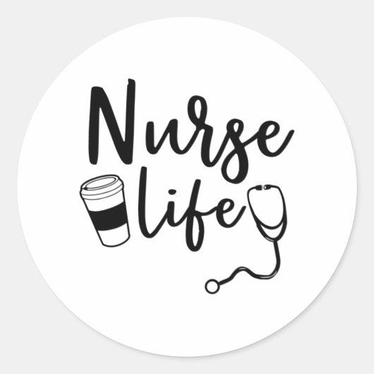 Geschenk für Krankenschwester Runder Aufkleber (Vorderseite)