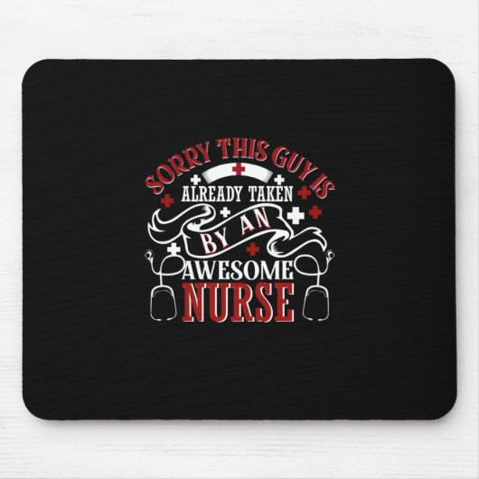 Geschenk für Krankenschwester | Sorry, dass dieser Mousepad (Vorne)