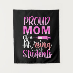 Geschenk für Krankenschwester Stolze Mama eines Wandteppich