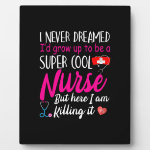 Geschenk für Krankenschwester   Super Cool Nurse Fotoplatte
