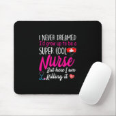 Geschenk für Krankenschwester | Super Cool Nurse Mousepad (Mit Mouse)