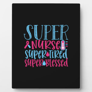 Geschenk für Krankenschwester   Super Nurse Super  Fotoplatte
