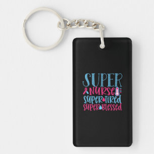 Geschenk für Krankenschwester   Super Nurse Super  Schlüsselanhänger