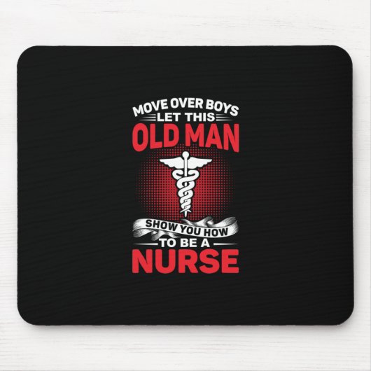 Geschenk für Krankenschwester | Umzug über Jungs L Mousepad (Vorne)