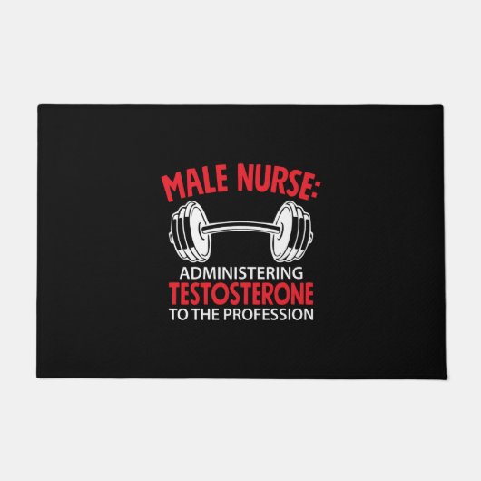 Geschenk für Krankenschwester | Verwaltung männlic Fußmatte (Vorderseite)