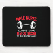 Geschenk für Krankenschwester | Verwaltung männlic Mousepad (Vorne)