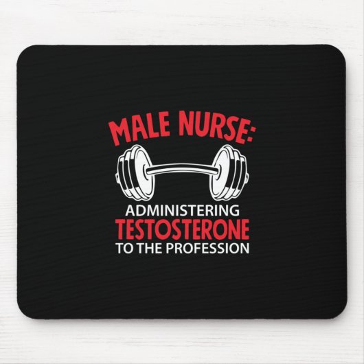 Geschenk für Krankenschwester | Verwaltung männlic Mousepad (Vorne)