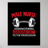 Geschenk für Krankenschwester | Verwaltung männlic Poster (Vorne)