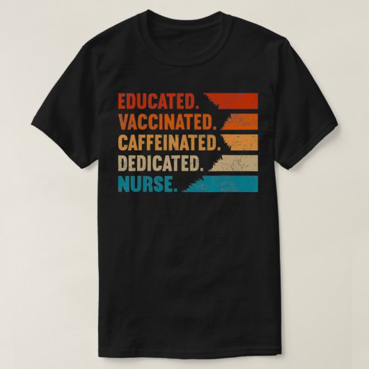 Geschenk für Krankenschwestern mit geimpfter, koff T-Shirt (Design vorne)