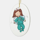 Geschenk für Krankenschwestern - personifizieren Keramikornament (Links)