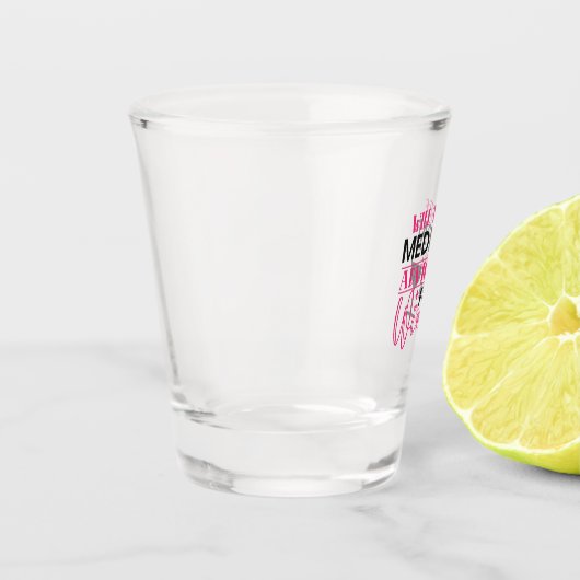 Geschenk für Krankenschwestern wird medizinische B Schnapsglas (Links)