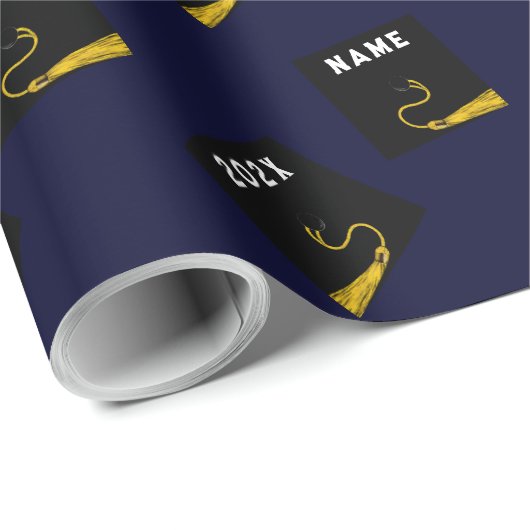 Geschenk für kreativen Abschluss Geschenkpapier (Rolleneckpunkt)