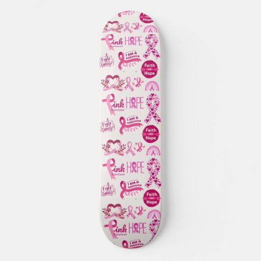 Geschenk für Krebserkrankung - Krieger Skateboard (Vorderseite)