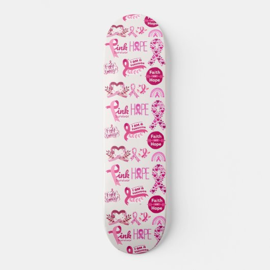 Geschenk für Krebserkrankung - Krieger Skateboard (Vorderseite)