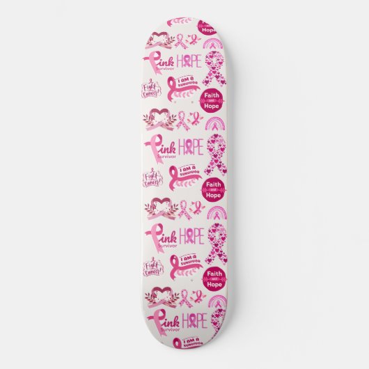 Geschenk für Krebserkrankung - Krieger Skateboard (Vorderseite)