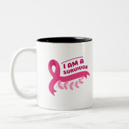 Geschenk für Krebspatient Ich bin ein Überlebender Zweifarbige Tasse