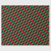 Geschenk für Kwanzaa Red Black Green Geometric Geschenkpapier (Flach)