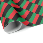 Geschenk für Kwanzaa Red Black Green Geometric Geschenkpapier (Rolleneckpunkt)