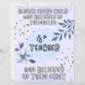 Geschenk für Lehrer . (Vorderseite)