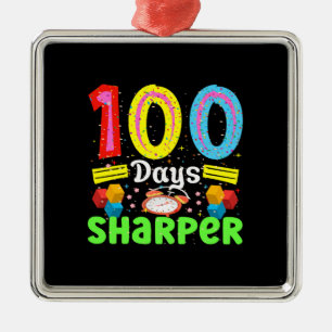 Geschenk für Lehrer 100 Tage Sharper Ornament Aus Metall